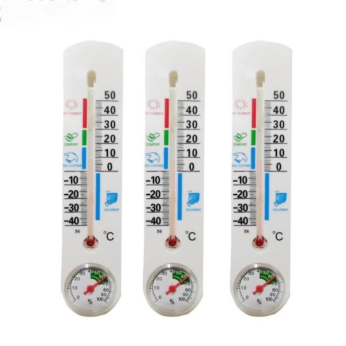 Lot De 4 Thermomètres Hygromètres WiFi Pour Intérieur Ou