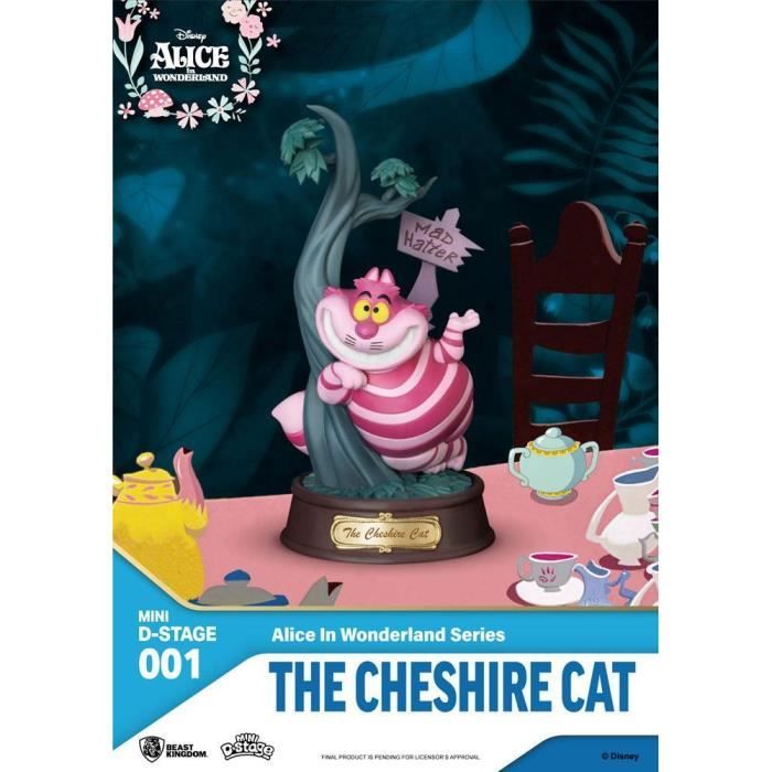 Statuette Mini Diorama - DISNEY - Chat du Cheshire - 10 cm - Noir - Licence Disney Statuette Mini Diorama - DISNEY - Chat du Cheshire - 10 cm - Noir - Licence Disney