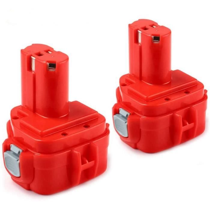 2X FUNMALL 12V 3.6Ah NiMH Batterie de Remplacement pour Makita PA12 1220 1222 1233 1234 1235