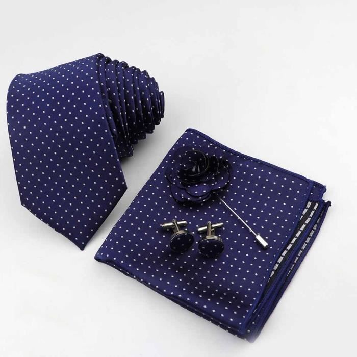 Rouille Homme Cravate Pochette Boutons de manchette Solid Plain Chantoung par DQT