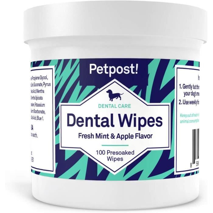 Petpost Lingettes Dentaires Pour Chiens Dites Adieu A La Mauvaise Haleine A La Plaque Et Aux Caries 100 Lingettes Cdiscount Pret A Porter