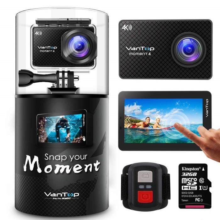 Moment 4 Camera Sport 4k Wifi Avec Ecran Tactile Et 32gb Carte
