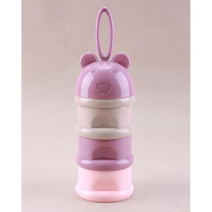 Boite Doseuse De Lait Empilable Boite A Snacks Poudre Bouteille De Recipient Portative Violet Cdiscount Puericulture Eveil Bebe