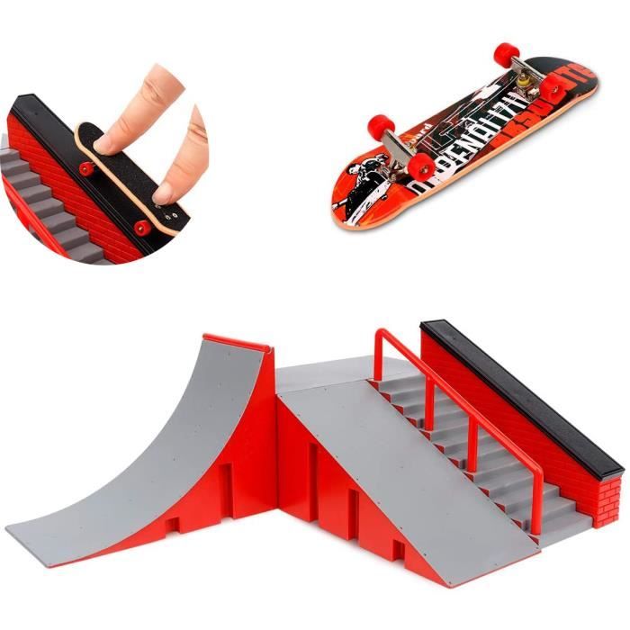 Mini Finger Skateboard,Rampes de Skatepark,Planche de Skate Park Amusante  avec Ensemble d'accessoires de Rampe pour Enfants (C) - Cdiscount Jeux -  Jouets