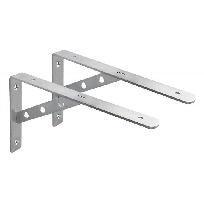 Sayayo Equerre Pour Etagere D Angle Brace Support D Etagere Murale A Suspendre 250 Mm 150 Mm En Acier Inoxydable Brosse 2 Pcs Achat Vente Etagere Murale Sayayo Equerre Pour Etage 8376 Cdiscount