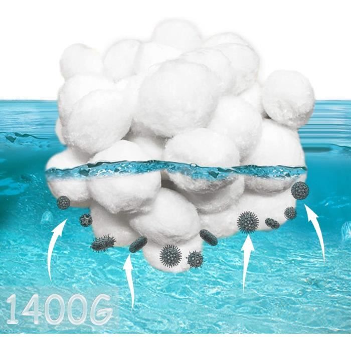 Balles Filtrantes Pour Piscine 1400 G - Remplacent Le Sable, Polyéthylène, Pour Filtres à Sable - 3