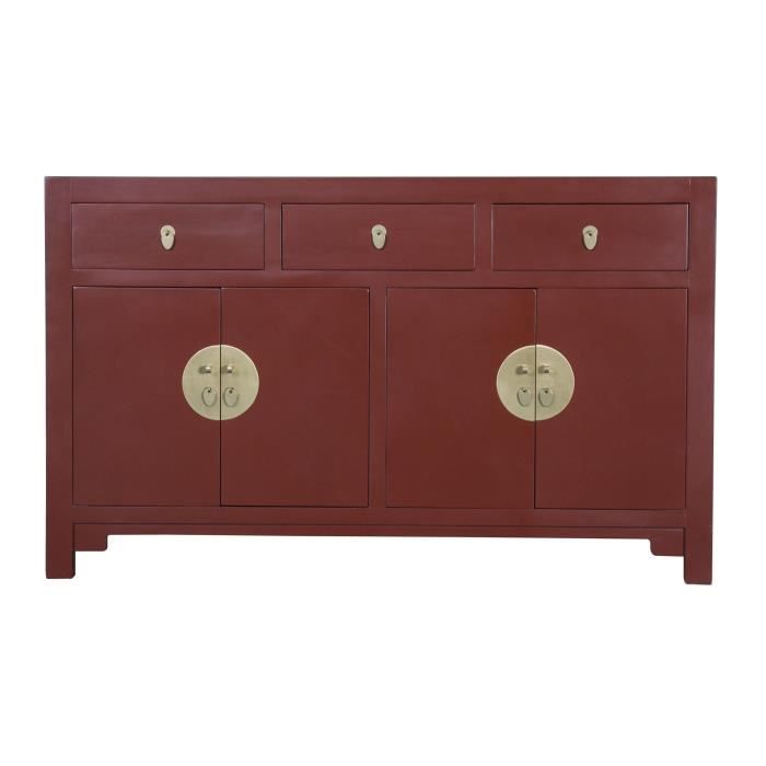 Fine Asianliving Chinois Buffet Commode Scarlet Rouge W140xD35 x H 85 cm