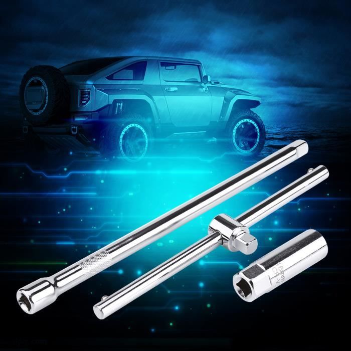 Jeu De Clés à Bougie Universelles 16mm 18mm 21mm - Poignée En T Rotative 720° Pour Voiture, Moto Et Tondeuse