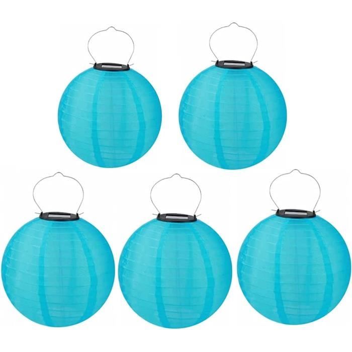 Lot De 3 Lampions Solaires Extérieur Résistants - Lanterne LED Étanche Jardin Terrasse Balcon