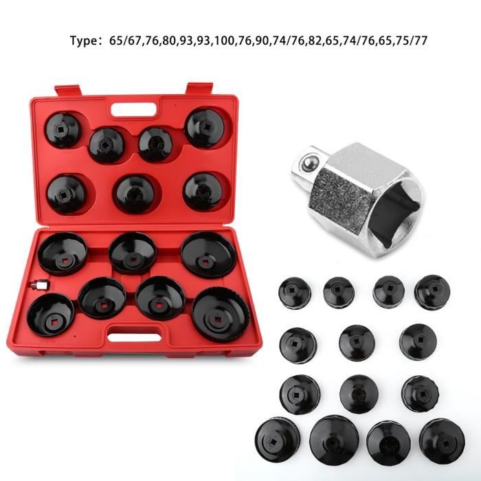 Outillage 15 pièces Kit de clé à clé universelle filtre à huile ensemble  d'outils changeants -HB065 - Cdiscount Auto