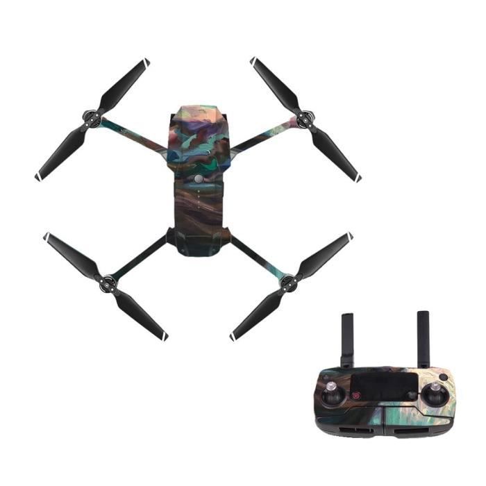 Drones,Autocollant rétro Style 10, pour Drone DJI Mavic Pro + télécommande  + 3 Batteries, Film de Protection - Type 7 - Cdiscount Jeux - Jouets
