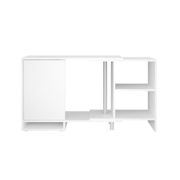 Meuble de Rangement Angle Modulable CALICOSY Flex Blanc Porte(s