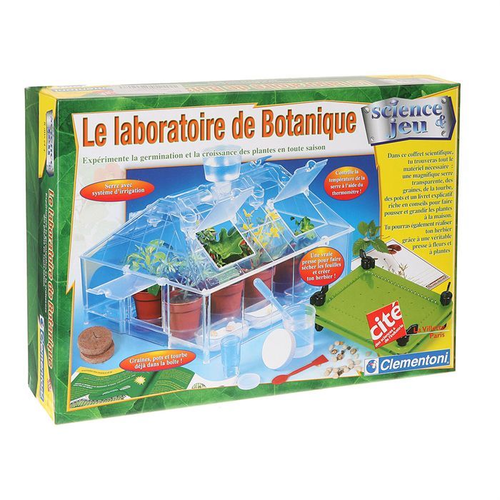 Kit Botanique Clementoni Mini Serre - Jeu éducatif Pour Enfants 7 Ans+, Avec Serre à Assembler, Pots, Graines Et Accessoires