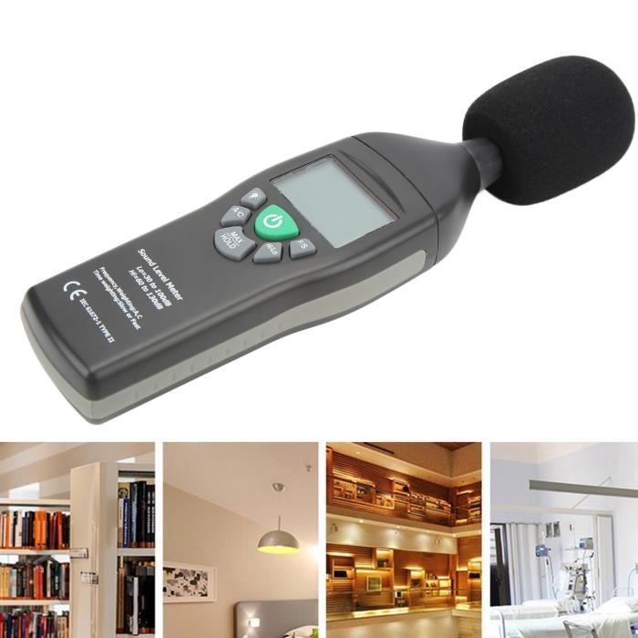 Décibelmètre Numérique Compact - Mesure Le Bruit (sonomètre) - Haute Précision - Neuf