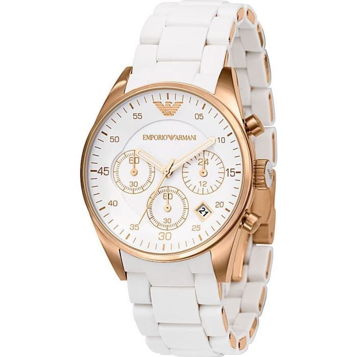 Armani watches white colour discount