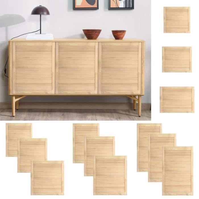 SWT® Porte à persiennes Bois de pin massif 993x494 cm 85670