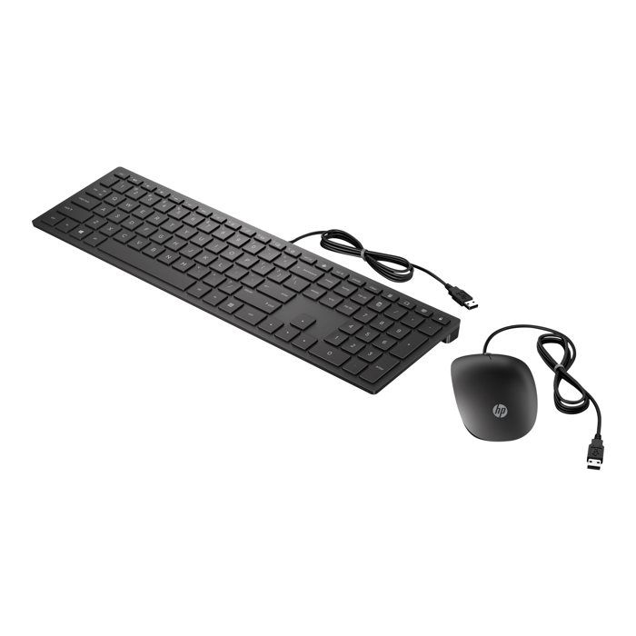 HP Pavilion 400 Ensemble clavier et souris USB France noir de jais