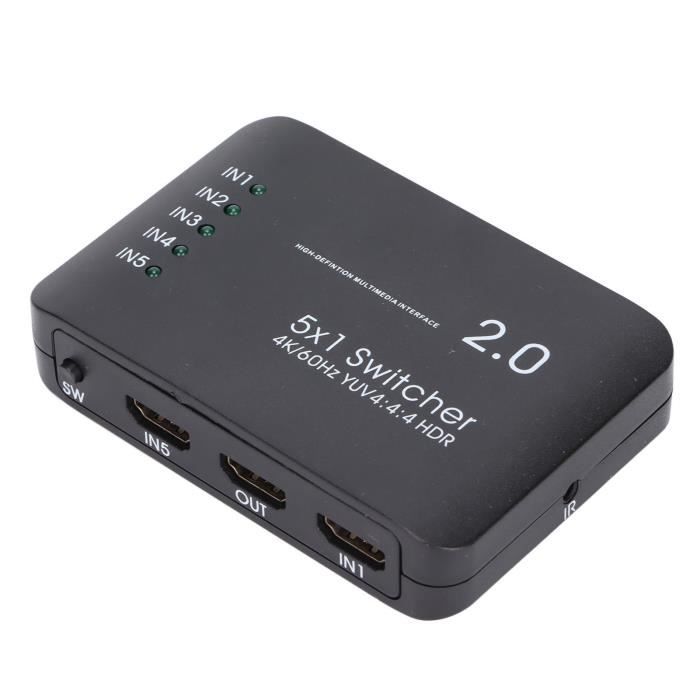 Link-e ® - Switch commutateur HDMI automatique 5 ports, amplificateur  intégré, télécommande, FULL HD, 1080P, 3D ready - Cdiscount TV Son Photo