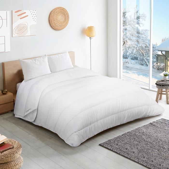 My lovely bed - couette 4 saisons - 240x260 cm - 3 en 1 (200g/m² et 300g/m²  = 500g/m²) - chaude pour l'hiver / légère pour l'été - Achat & prix