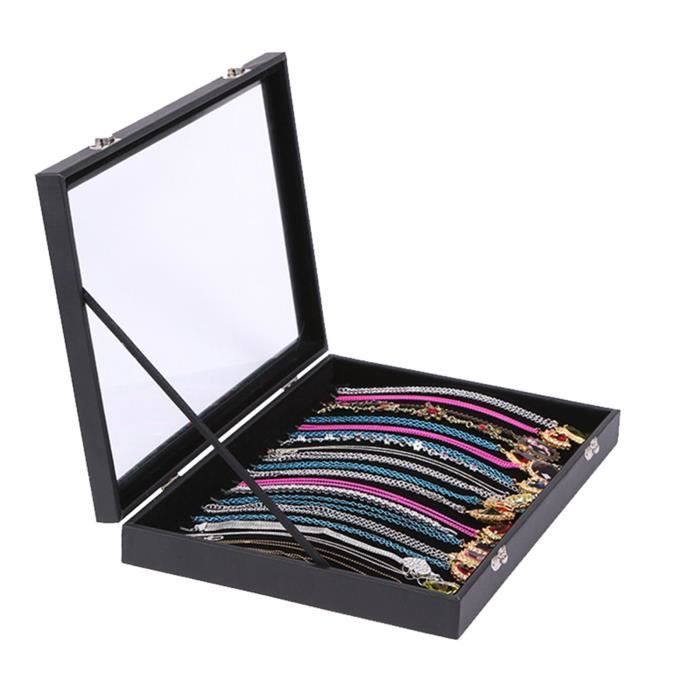 Lot De 8 Petites Boîtes Cadeau Pour Bijoux - 8x8x1,5 Cm - Noires Et Vertes - Avec Coussin En Feutre - Pour Bagues, Boucles D'oreilles, Bracelets