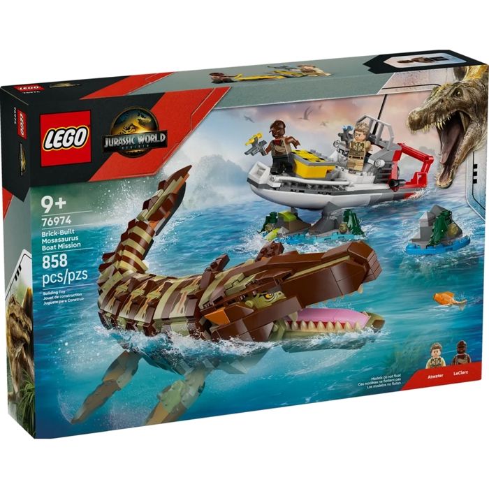 Jouet de construction - LEGO - 76974 - Bateau en mission - Mosasaure - 858 pièces
