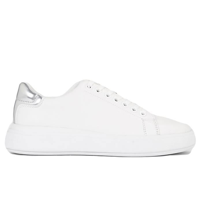 Calvin Klein Jeans Chaussures pour Femme - CALVIN KLEIN JEANS - Raised - Blanc - Synthétique - Lacets