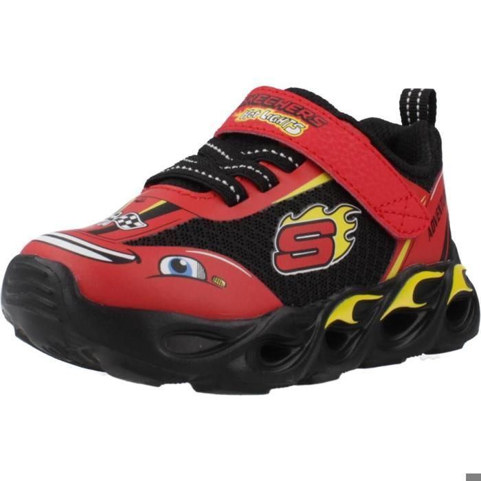 Skechers Zapatillas Niño Modèle Chaussure Skechers Modèle Thermo-flash - Wheel - Coleur Rouge