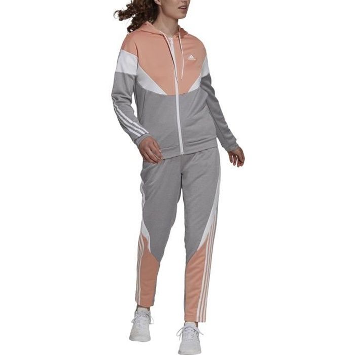 Adidas Surv tement pour Femme Sportswear Colorblock Gris H24116