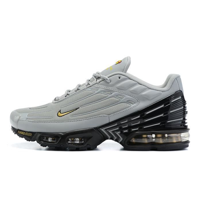 Baskets Nike Air Max Plus TN 3 Homme Chaussures Entraînement de Sport Gris  Noir Gris noir - Cdiscount Chaussures