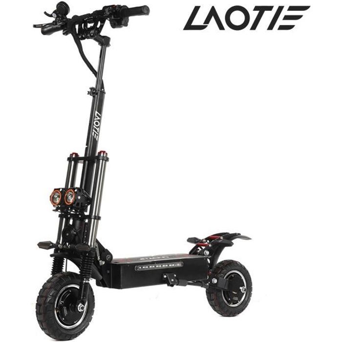 LAOTIE T30 Roadster électrique Pliable LED 52V 33.6Ah 1600W*2 70Km/h 200KG MAX