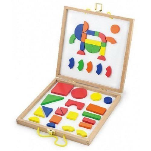New Classic Toys - Jouet De Premier Age - Coffret De Formes Magnétiques - 8229