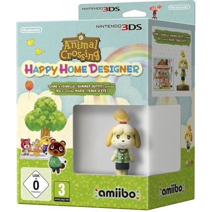 Nintendo 3ds Animal Crossing: Happy Home Designer + Amiibo - vue 2
