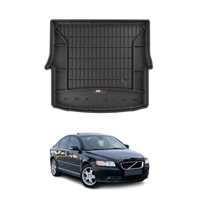 Tapis De Coffre En Caoutchouc Souple NOIR Pour Volvo C30 (2006-2012) - Protection Du Hayon