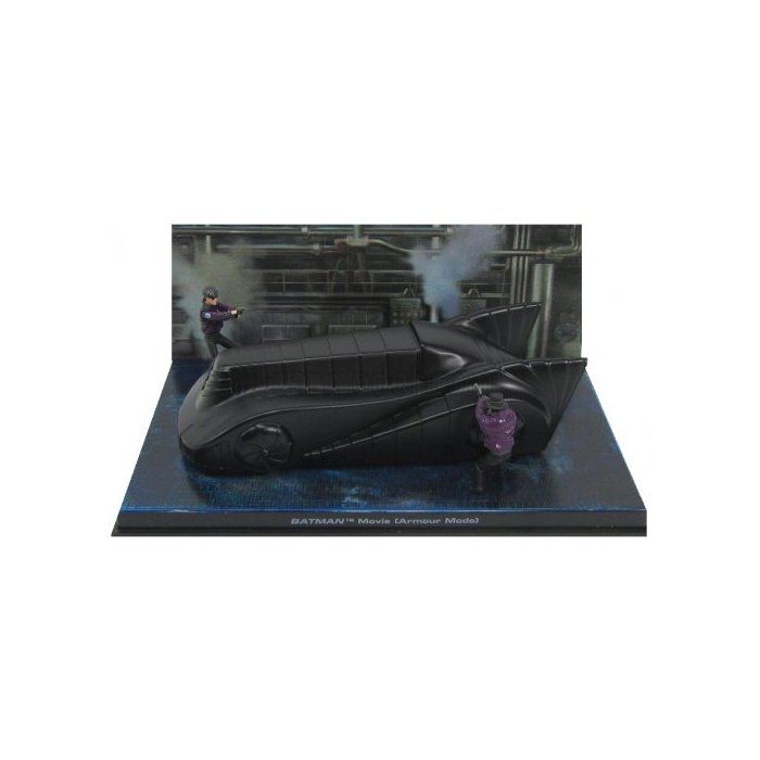 Batmobile Movie Noire The Batwing - Voiture Batman 1/43 + 2 Figurines - Vehicule Minature DC 