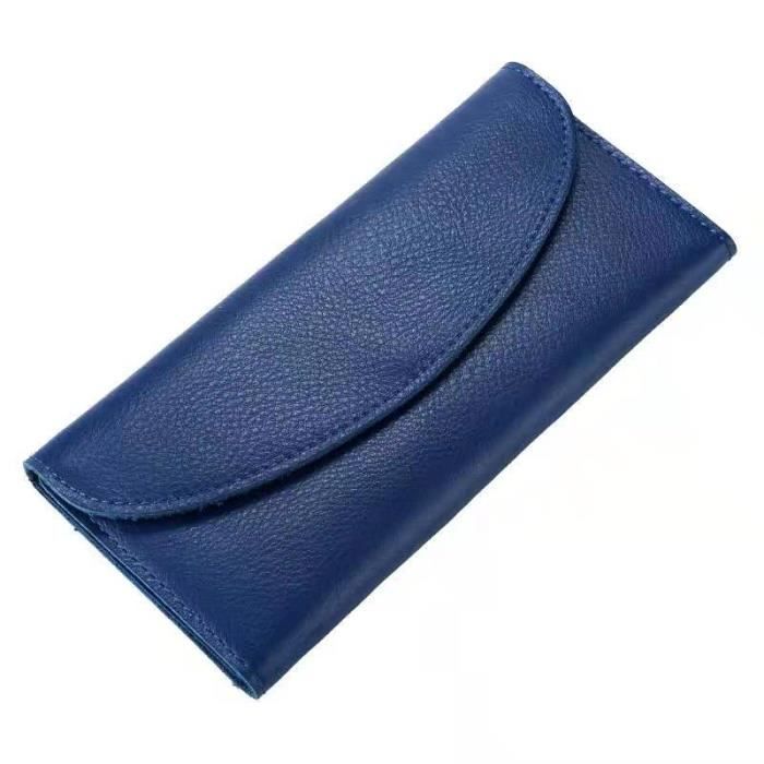 Portefeuille Femme Petit Format En Simili Cuir PU - Design Nuage Bleu, Multifonction