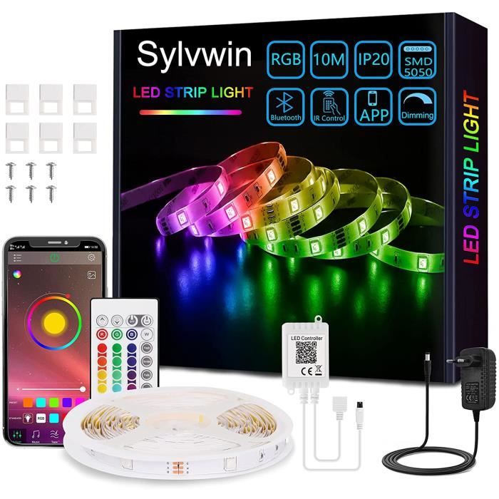 SHYOSUCCE Boîte Lneuse LED Avec 16 Changements De Couleur, 4 Modes De