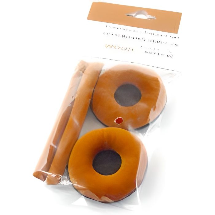 Coussin d'arceau et tour d'oreille en velours bois pour casque Sennheiser HD25 et HD25SP