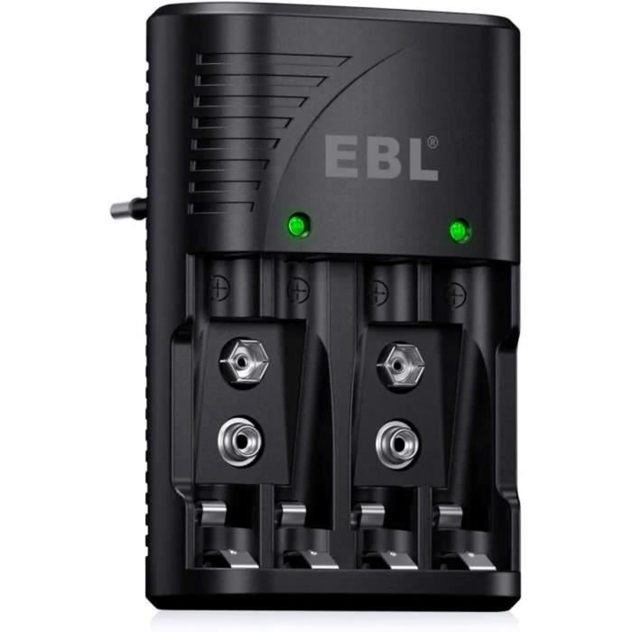 Coolifepro Chargeur USB Avec 4 Piles Lithium AA/AAA 1.5V Rechargeables | Chargeur Rapide LED Pour Appareils Haute Puissance