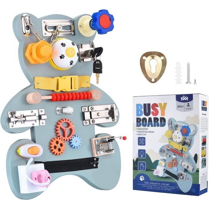 Planche D'activité Sensorielle Double Face, Jouet Fidget En Silicone