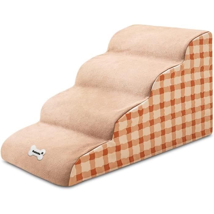 Marches Pour Chien/Chat - Rampe Antidérapante 54x37x39 Cm, Housse Lavable, Pour Canapé/Voiture - 8