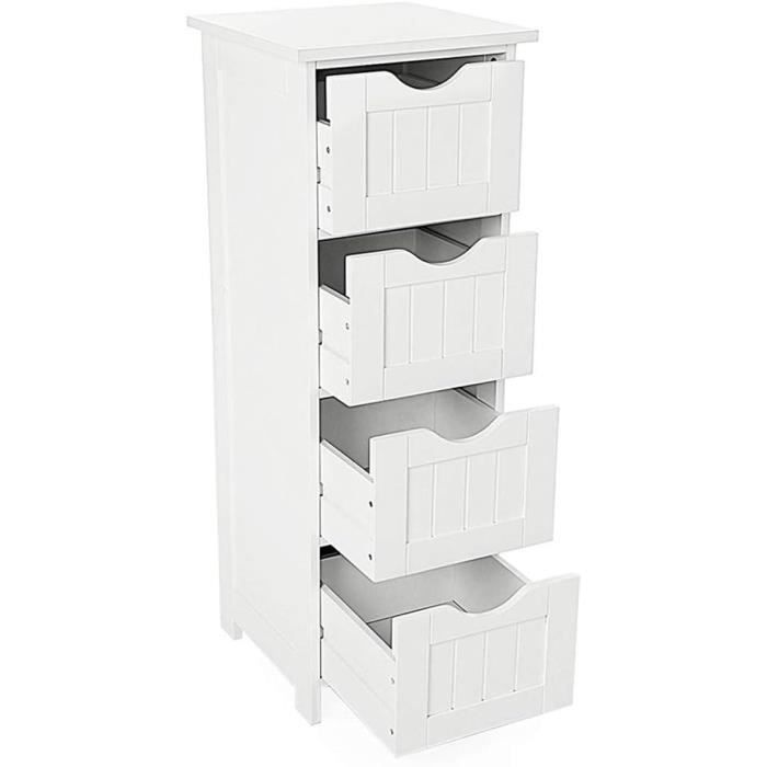 MAYMA Meuble De Salle De Bain, Meuble De Toilette, Meuble De Toilette, Rangement De Salle De Bain, Tiroir Compartiment, Petit Espace, 20 X 20 X 80 Cm