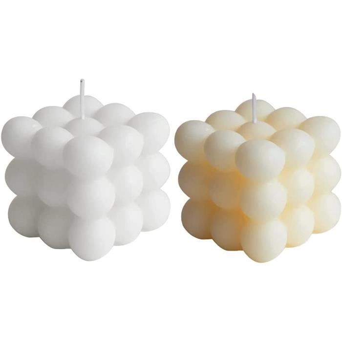 MOPOIubble Candle Bougie Parfumées, Lot de 2 Decorative Bougies Bubble