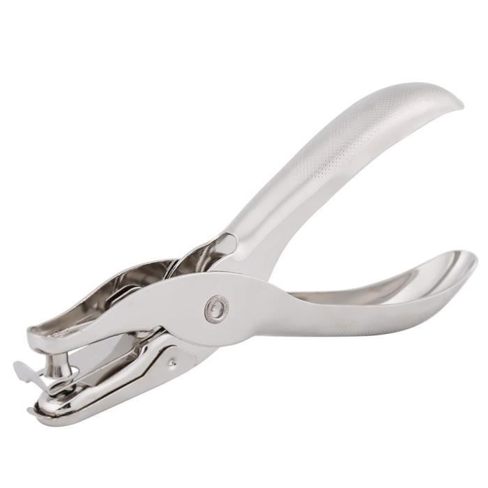 Perforateur 1 Trou 6mm | Jusqu’à 8 Feuilles, Manche Confort, Idéal Bureau Et école