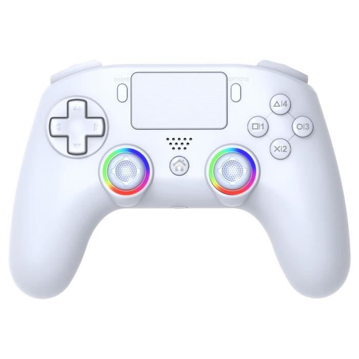 Manette de jeu - SUBSONIC - PS5 Pro - RGB LED - Sans fil - Blanc