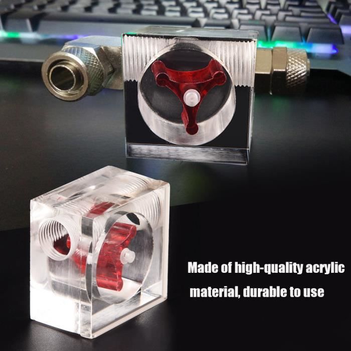 6 Impulseur Indicateur De Débitmètre à 3 Voies Filetage G1/4 - Pour Système Refroidissement Eau PC