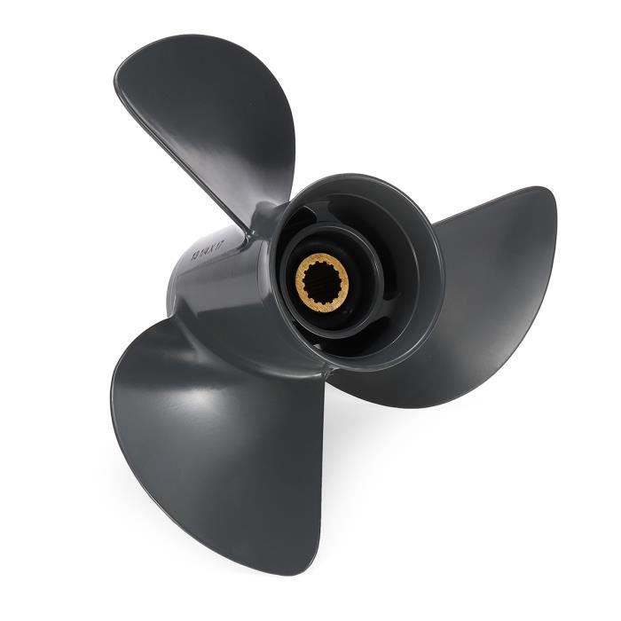 Hélice Bateau Aluminium - 13 1/4x17 Pouces - 3 Lames - Pour Moteurs 60-125PH