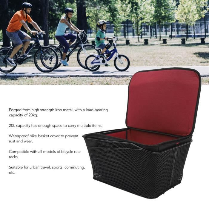 ROCKBROS Panier à vélo arrière pour porte-bagages, stable