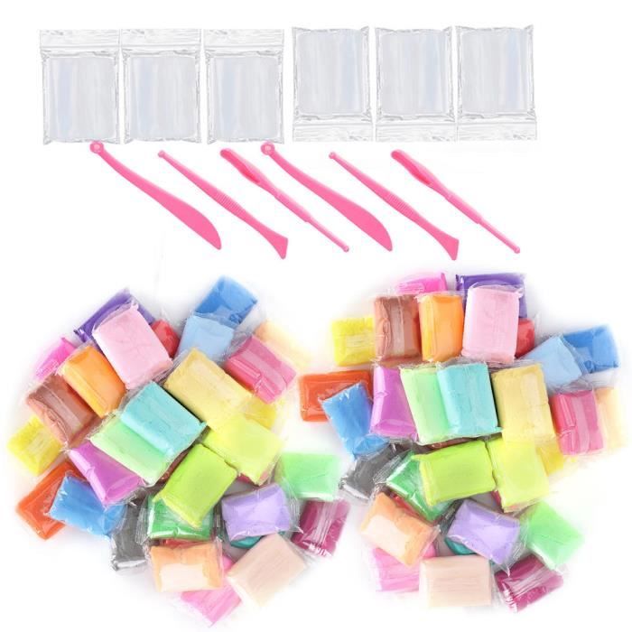 TOYOUTO 48 COULEURS d'argile séchée à l'air libre argile à modeler avec
