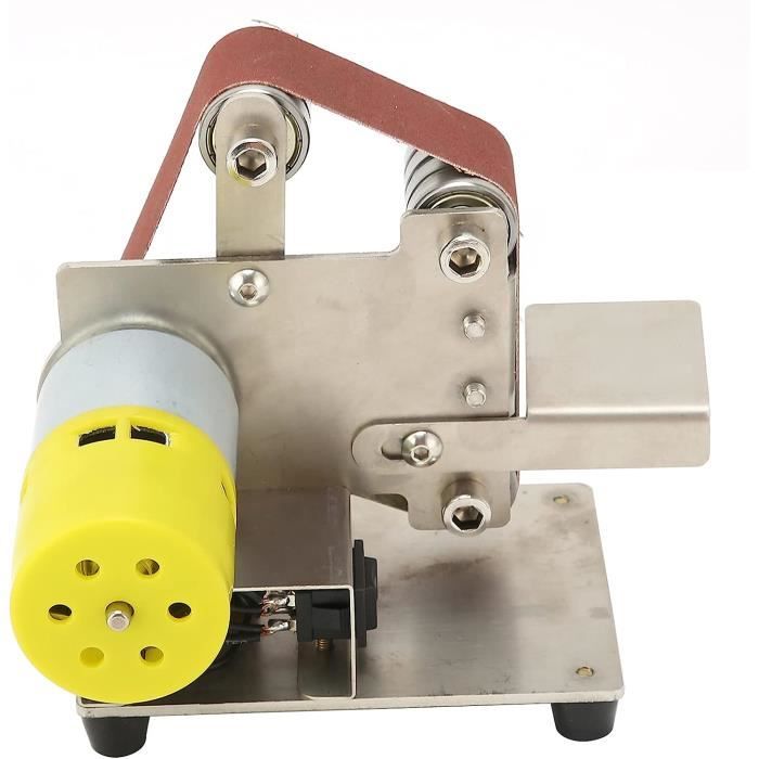 Mini Meuleuse Polisseuse Sur Table Double Tête - Ponceuse à Bande CNCEST 200W