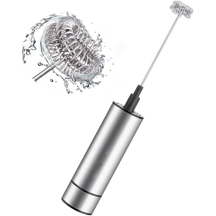 Livatro Mousseur À Lait Avec Double Tasse 600ml & 400ml, Mousseur À Lait Électrique En Acier Inox, Mousseur À Lait À Induction Automatique Chaud Et Froid, Pour Lait Chaud, Froid, Chocolat, Bébé